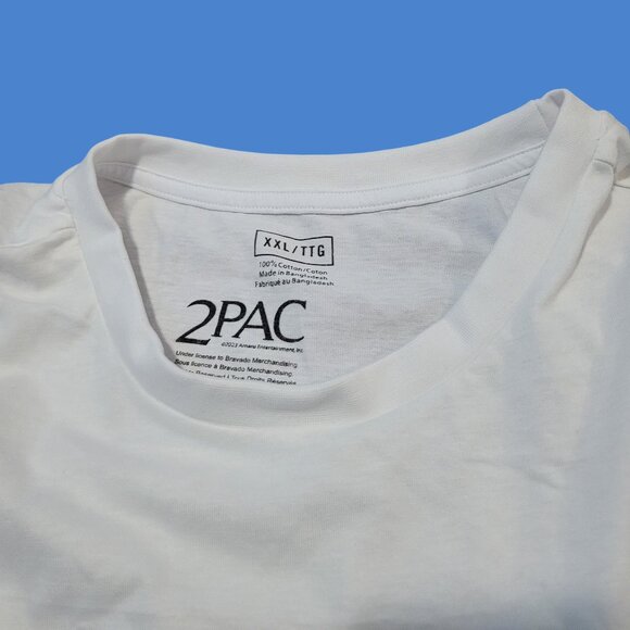 Tupac Shakur "Family Tree" Lyrics White Graphic T-Shirt - Picture 3 of 6